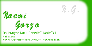 noemi gorzo business card